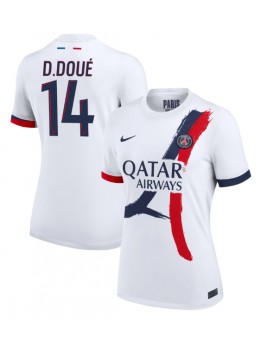 Paris Saint-Germain Desire Doue #14 Replika Borta Kläder Dam 2024-25 Kortärmad
